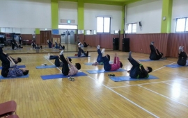 회원님들께 인기만점, 체육활동 시간입니다^^